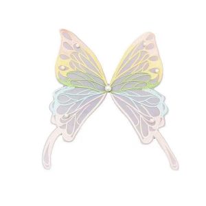UYDG DIY Craft Lovely Clothes Decoration Organza Fabric Hairpin Headwear Clothing Stickers Apparel Accessories Butterfly Appliques Embroidered Patch