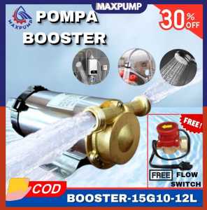 MAXPUMP Mesin Pendorong Air Shower Water Heater Booster 90watt Pompa Booster Otomatis Pendorong Tekanan Air Booster Pump