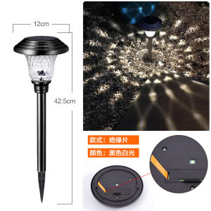 SXH Popular Solar Outdoor led Lawn lamp Stainless Steel Glass Garden Courtyard Landscape Decoration Ground Stake Light