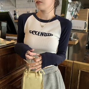 MC BJ1619 Baju Kaos Wanita Lengan Panjang Spandek long Sleeve Fashion Korea