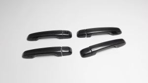 Cornerr 4-Door 8Pcs Carbon Fiber Exterior Car Side Door Handle Panel Cover Trim Accessories For Land Cruiser LC150 LC200 2010-2019 B3K9H