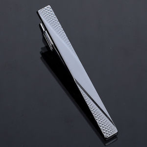 [haoh] Men Metal Simple Necktie Buckle Color Tie Bar Clasp Clip Clamp Ties Pin Fashion Exquisite Jewelry For Wedding Gift