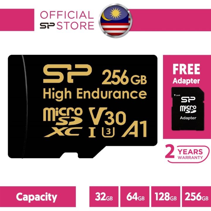 Silicon Power 100MBs 32GB/64GB/128GB/256GB Golden Series High Endurance ...