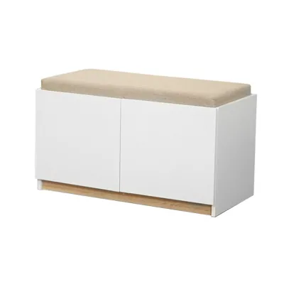 HomePro ตู้วางรองเท้า MOBILLE 80 ซม. สีขาว/ออทตาวา แบรนด์ FURDINI