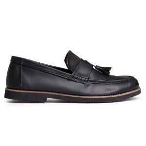 HAGEN BLACK |ManNeedMe x Jack| Sepatu Loafers Pria Formal Slip On