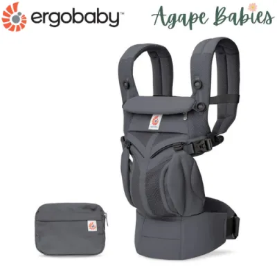[10 year local warranty] Ergobaby Omni Classic Mesh Baby Carrier - Charcoal Grey