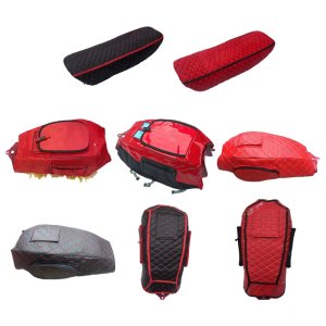 Quick Install Red Motorcycle Fuel Tank Protector Thickened Fabric Anti Abrasion For Long Distance Travel
