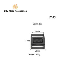 Set 10 Khóa hộp gài nhựa thời trang mới màu đen dành cho túi xách JY-25/JY-20 20mm 25mm dày/mỏng (thick/thin)