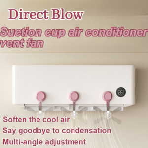 🌀Exhaust fan/Ventilation fan for infants and toddlers/Ventilation fan with 5 blades/360° adjustable comb fan with 5 blades/Air conditioning fan with suction cups to prevent the air from blowing straig