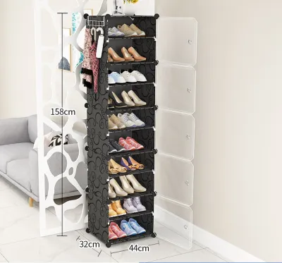Tủ Giày Lắp Ghép Thông Minh Kiểu Mới 4-6-8-10 Ngăn Mỗi Ngăn Đựng Được 2 Đôi Giày