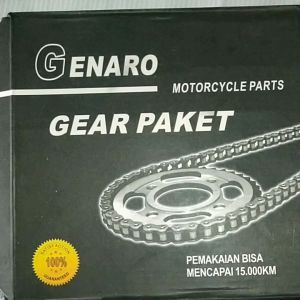Gear Gir Paket Rante Set Motor Satria Fu F 150 new 43T-14T/428H-120L
