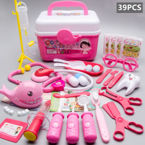 Mainan Dokter Dokteran Anak dengan Koper Mainan Dokter Lengkap Perempuan PlaySet 39/53Pcs