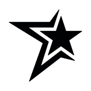 STAR Design Cut Out Sticker For Car Motor Accessorie Sticker