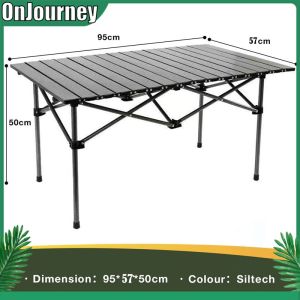 【Fast delivery】Outdoor folding table Portable folding table Camping folding table Picnic Table Camping Equipment Outdoor Multi Purpose Table Egg Roll Dining Table Hiking Fishing Desk Waterproof Table Top Anti-Rust Aluminium Tables Portable Chairs