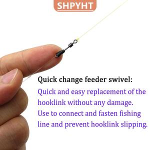 [COD] SHPYHT SPORTS 30pcs Fishing Tackle Connector Feeder Fishing Accessories Swivel Snaps For Carp Carp Fishing Quick Change Feeder Swivels Method