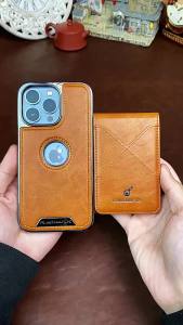 High-end magnetic new 16promax Suitable for phone cases and folding card holders iPhone15 All Inclusive 14 Leather Case