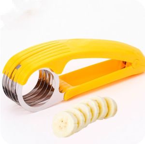 ที่หั่นกล้วย (แบบมีอกด) ที่หั่นกล้วยแบบมือกด หั่นไส้กรอก แตงกวา อุปกรณ์หั่นเอนกประสงค์