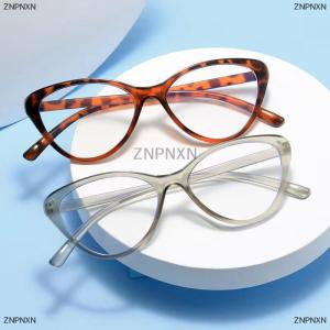 [COD] ZNPNXN Personality Fashion Cat Eye Glasses Women Triangle Frame Party Computer Game Protection Eye Eyeglasses