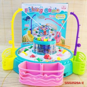 [Rẻ vô địch] Bộ Đồ Chơi Câu Cá Hộp Câu Cá Pin 2 Tầng Dành Cho Bé GSG2529A ️🛒️🛒️🛒