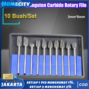 (Dikirim Dari Jakarta) Mata Bor Tungsten Steel Carbide Cone Spiral 1/8 Inch 10 PCS/ Mata Bor Tungsten Carbide Cone Spiral Mata Bor Tuner Tungsten