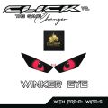 HONDA CLICK 125/150 V2/V3 WINKER EYE STICKER TRANSPARENT / TRANSLUCENT VNYL MATERIAL. 