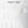 Đầm xoè dáng dài thiết kế đơn giản Moolys MD021. 