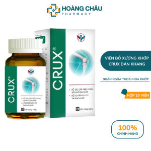 Viên Uống Bổ Xương Khớp Crux Dân Khang - Giúp Giảm Đau Hỗ Trợ Ngăn Ngừa Thoái Hóa Khớp Lọ 20 viên
