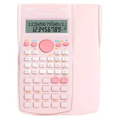 Deli Scientific calculator student Electronic Calculator Scientific Calculate For Student Big And Clear Display With 12-Digit Large LCD Display D82MS