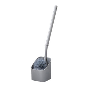 [SG] 3in1 Toilet Brush Set Compact Size Toilet Brushes Toilet Bowl Brush Head with Silicone Bristles PP Mini Crevice Gap Brush Ventilation Slots Base