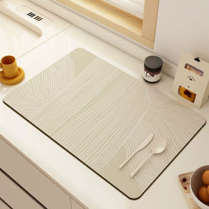 【SG Seller】Lab Cosi Diatom Mud Table & Bowl Mat - Oil-Proof Non-Slip Absorbent Quick-Drying Waterproof Food Safe Kitchen Countertop Drain Mat Anti-Scalding Tableware Pad Easy to Clean
