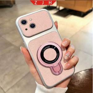 Suitable For IPhone 14 15 Plus Phone Case New With Magnetic Suction U Shield Folding Bracket And Shockproof Large Frame Casing