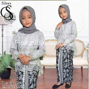 SETELAN KEBAYA LESTY ANAK PEREMPUAN KEBAYA WISUDA ANAK SD USIA  7-12 TAHUN / Gofashion Shop08