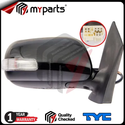 LH Left Kiri | TYC Toyota Vios NCP93 2007.10-2013.10 (No/With Signal No/With Auto Flip) Electric Side Door Mirror LH Left / RH Right