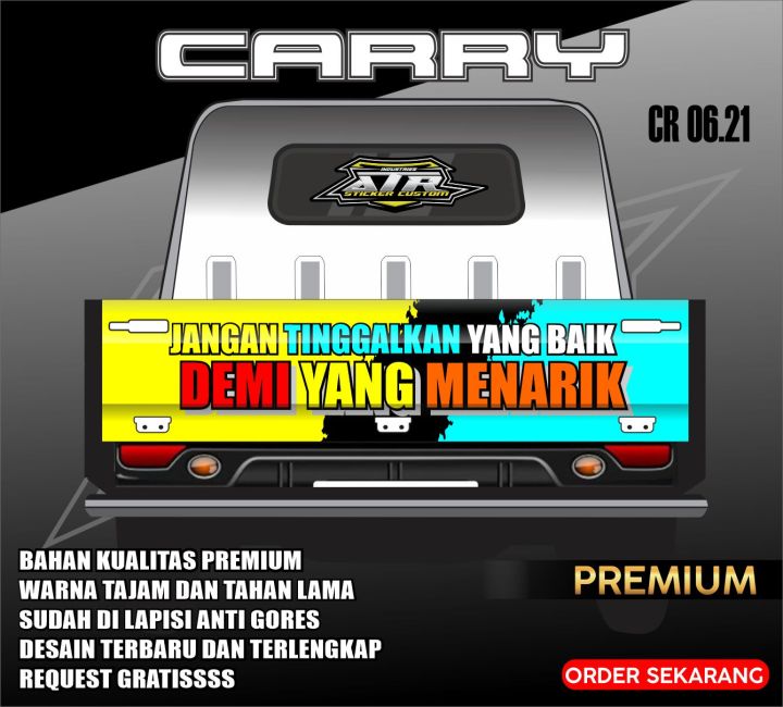 Sticker Carry STICKER CARRY PICK UP / STIKER BAK BELAKANG CARRY / Sticker Pintu ...