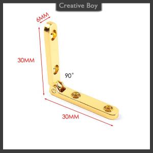[Creative] 2Pcs 90 Degree Hinges For Wooden Box Jewellery Case Cabinet Furniture Hardware