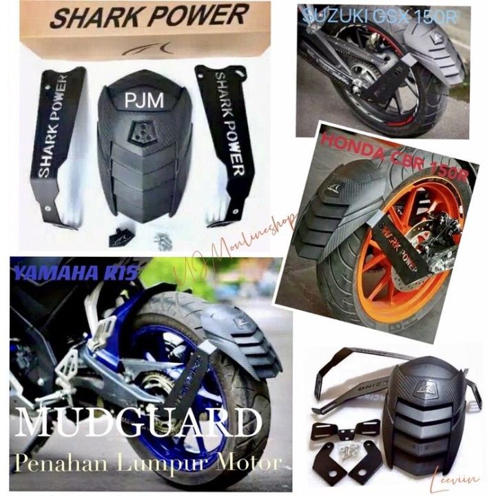 Mudguard / Mud Guard Panjang Penahan Lumpur Shark Power Pelindung Ban