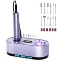 Nail Drill Electric File: 40000RPM Professional E File Kit E File Machine Filer for Shaping, Buffing, Removing Acrylic Gel Nails, Manicure Pedicure Kit with 12Pcs Nail Bits, Home Salon Use. 