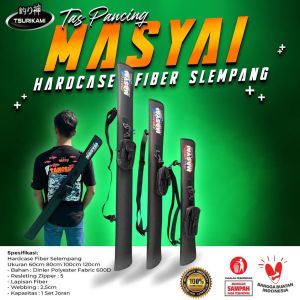 Tas Pancing Masyai berbahan hardcase khusus joran tegek