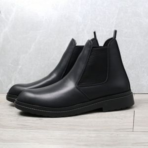 Giày da chelsea boots MĐ G1222 da loại tốt đế cao mũi tròn