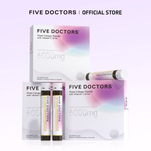 [Halal Certified] Five Doctors Collagen Peptide 6000mg High Concentration Drink Fish Collagen Peptide+Vitamin C Anti-Aging Whitening Kulit Kurangkan Kedutan 30ml x 10 BotolMild and effective