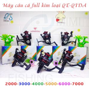 Máy câu cá Kim Loại QE-QIDA 3000 máy câu đứng máy câu lure máy câu biển – lăng xê (Lancer) – câu lục