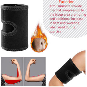 Arm Trimmers Sauna Sweat Band for Women Neoprene Arm Slimmer Arm Shaper Anti Cellulite Fat Burner Armbands Sport Workout Arm Belt Body Shaper Arm Warmers for Weight Loss Fat Reducer Humpback Correction Fitness Body Building Accessories