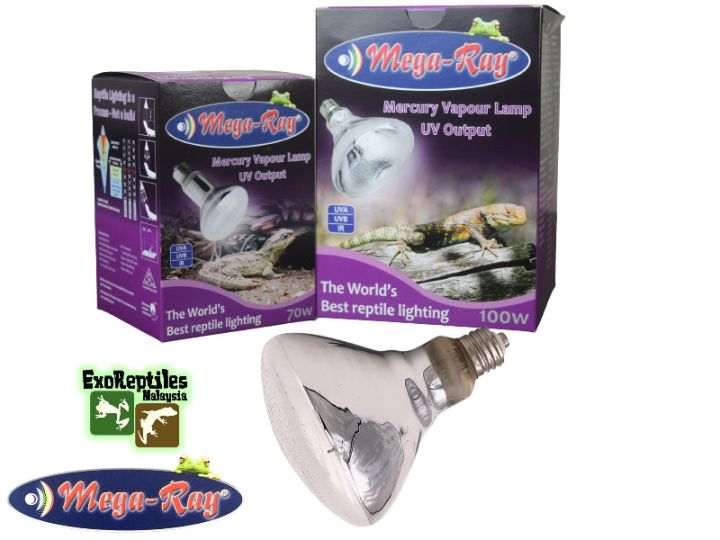 MEGA-RAY MERCURY VAPOUR LAMP UV OUTPUT 70w 100w (1unit)