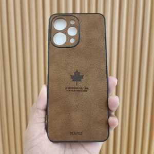 Maple Leaf Leather Case Xiaomi Redmi 12 4G Luxury Cortex Anti-slip Advanced Phone Case - FORMASI ACC