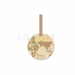 INS ป้ายชื่อกระเป๋า แท็กกระเป๋าเดินทาง บัตรสัมภาระ แบบกลม Luggage Tag