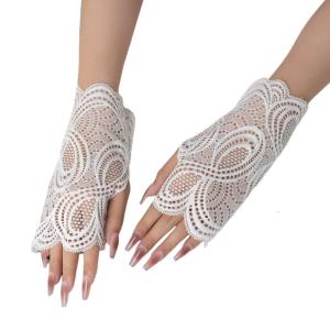 Thoải mái dệt kim ren tay áo có thể tháo rời Cuff Găng Tay Cánh tay bao gồm tay phụ kiện cho phụ nữ trang phục hàng ngày trang phục chính thức Đảng