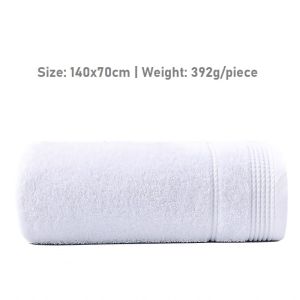 Thickened Pure Cotton Bath Towel Large Soft And Absorbent Wrap For Home And Travel E2118