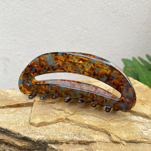 Jepit Rambut Selulosa Asetat Bentuk Sabit Bolong Hollow Crescent Acetate Acid Hair Claw HSAJ002