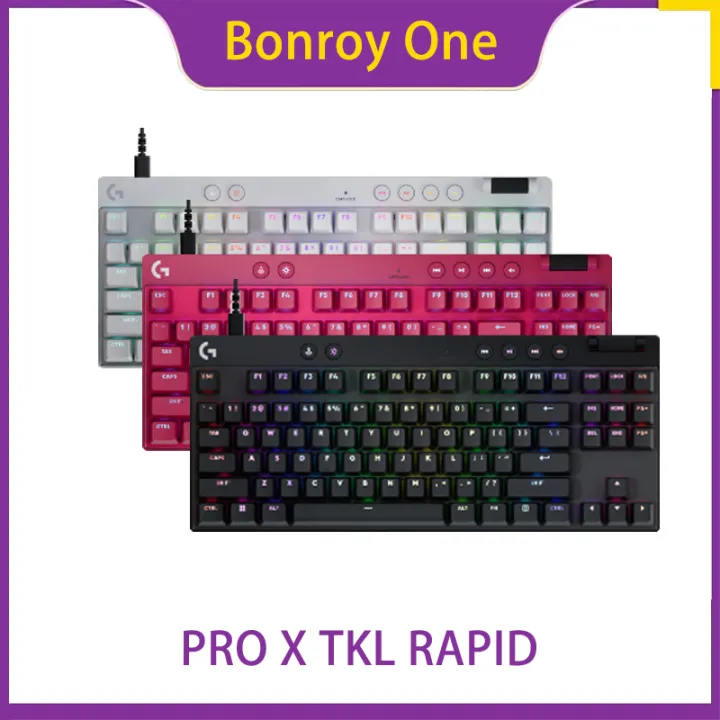 Logitech PRO X TKL RAPID Tenkeyless Mechanical Keyboard with Gaming ...