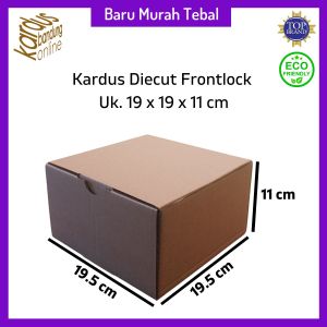 Kardus Box Kotak Dus Diecut Hampers Toples Polos Murah Uk 19x19x11 cm B/Flute Tebal 3 mm